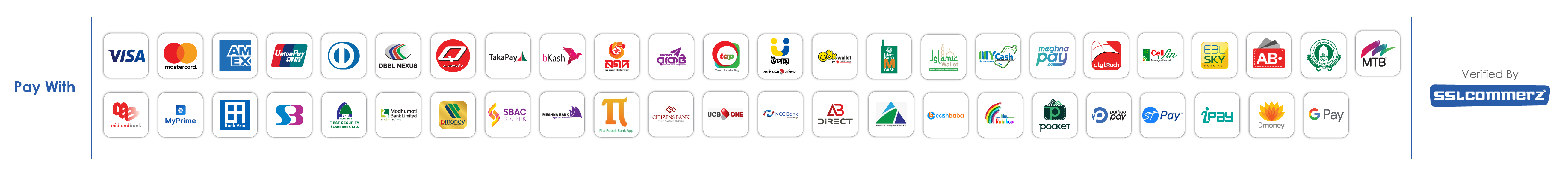 Pay with SSLCommerz